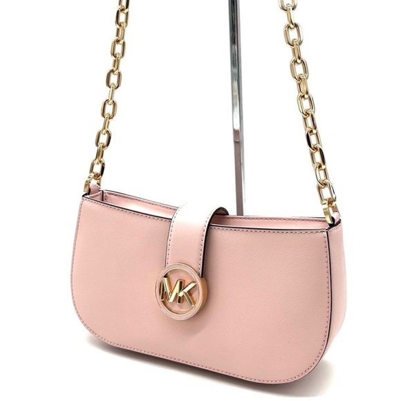 Michael Kors Small Carmen Pouchette
Shoulder Bag Powder Blush - Picture 6 of 10